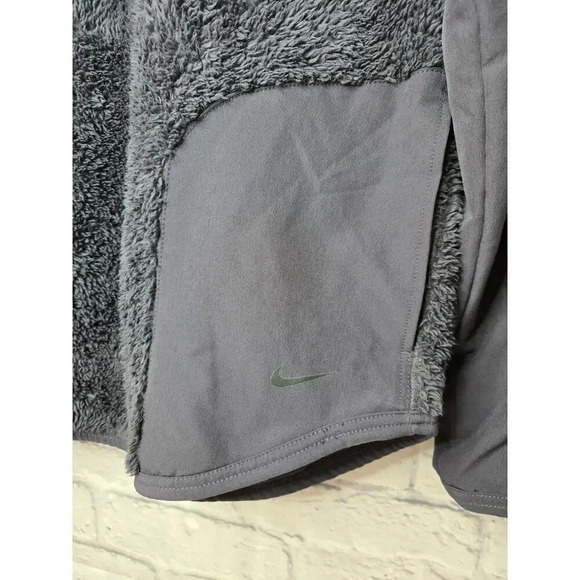 Women's Nike sherpa fleece pullover warm hoodie sweater size small. - Picture 9 of 11